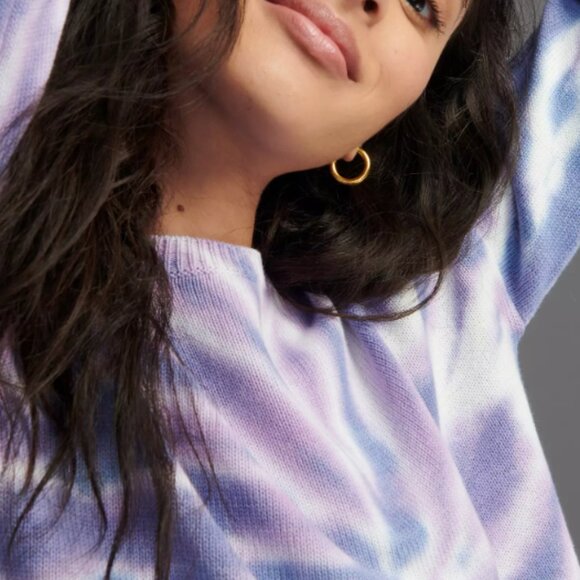 Anthropologie x Design Studio - Lilac Tye-Dye Sweater Spiral Pullover | Large - Picture 8 of 9